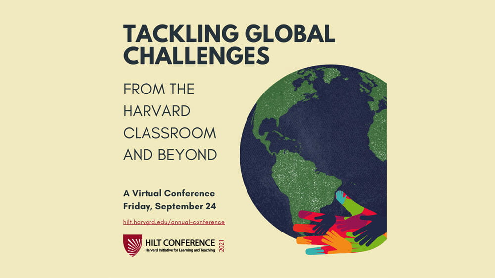 Poster for 2021 HILT Conference, "Tackling Global Challenges"